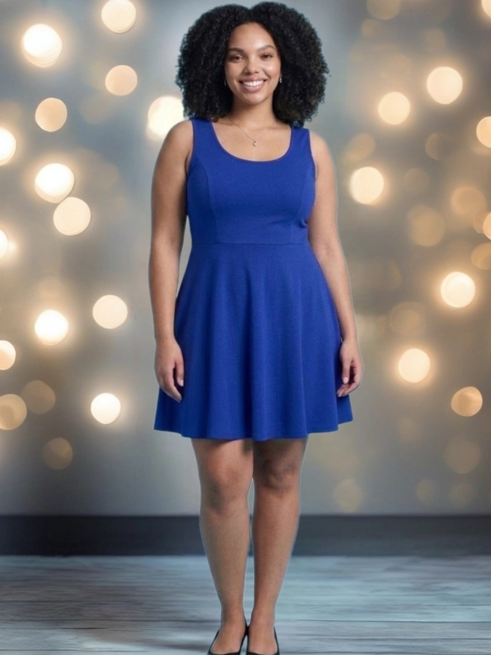 Cobalt Fit & Flare Dress